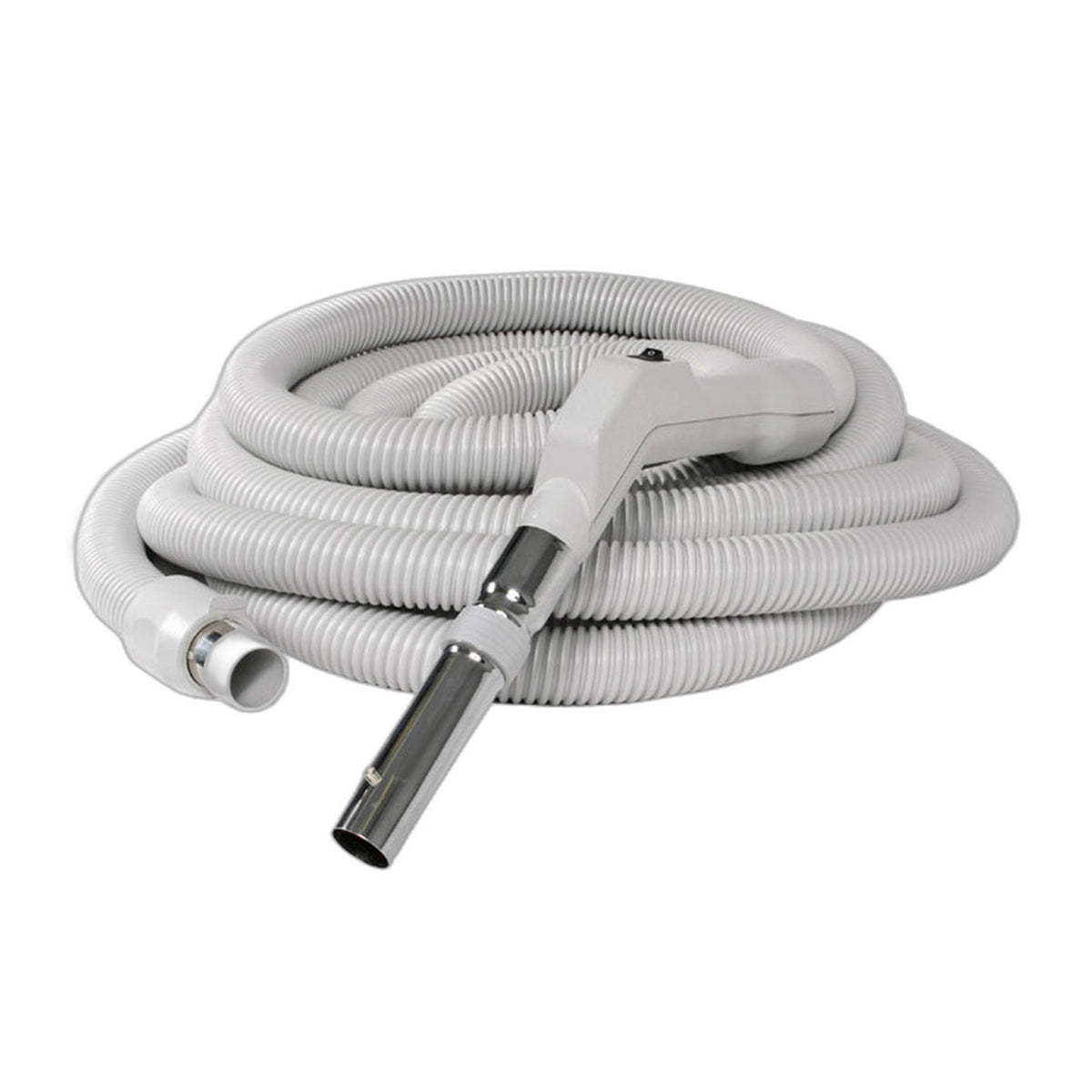 35 ft Low Voltage Central Vacuum Hose, Button Lock