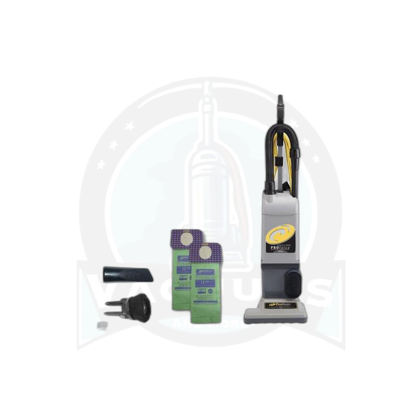 ProTeam 1200XP ProForce Upright with Tools, HEPA, 12", Gray - ProTeam
