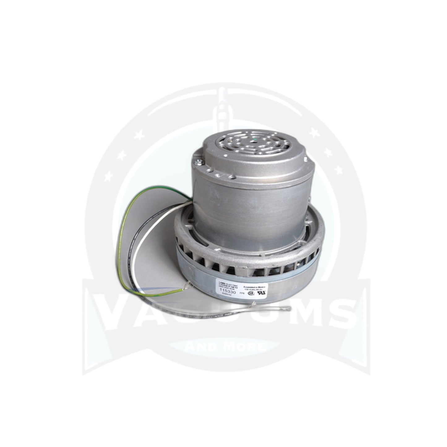 Ametek Motor - 7.2" Diameter, 2-Fan Bypass, 120V, Centrifugal Discharge - Vacuums and More