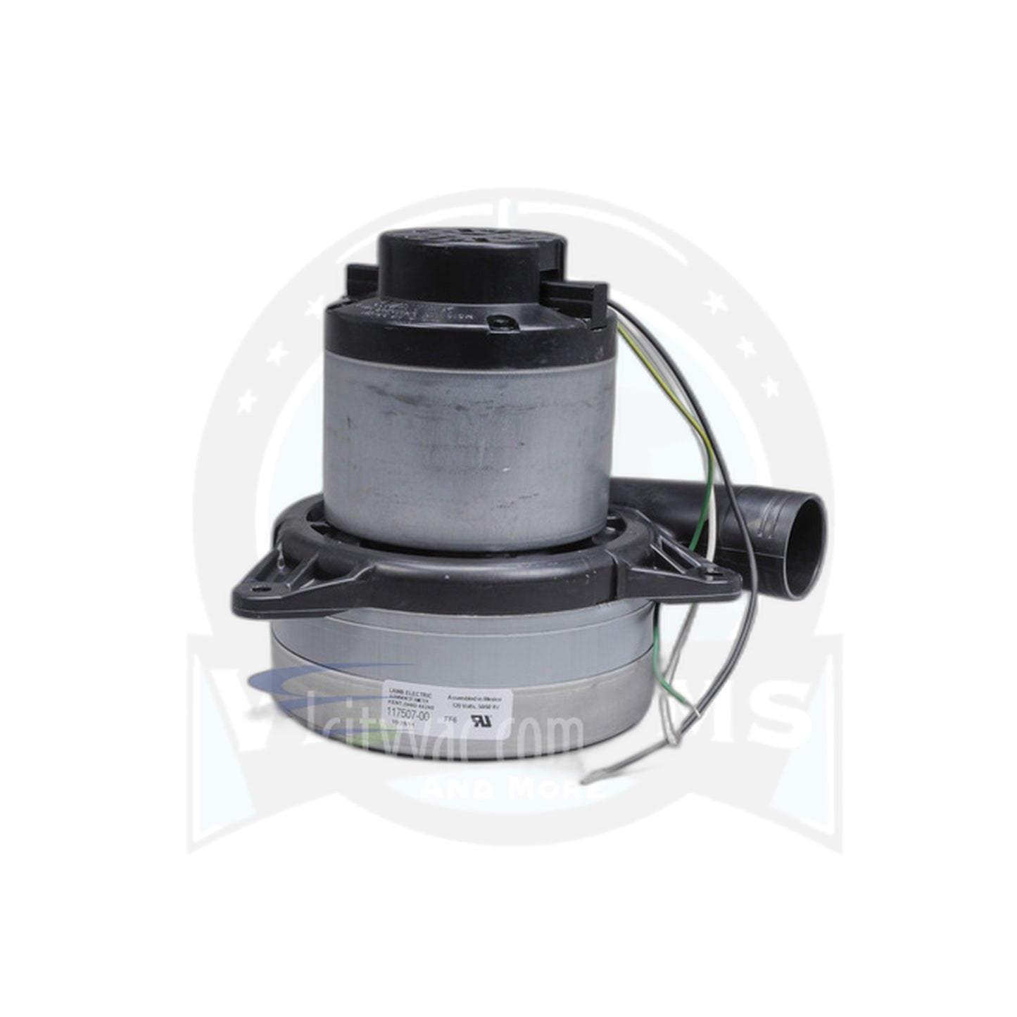 Lamb 3-Stage Vacuum Motor Assembly - 7.2 Inch, with Exhaust Chute