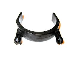 Attachment Clip, for lower backside of Bag Housing, for X4 and X7 (black)