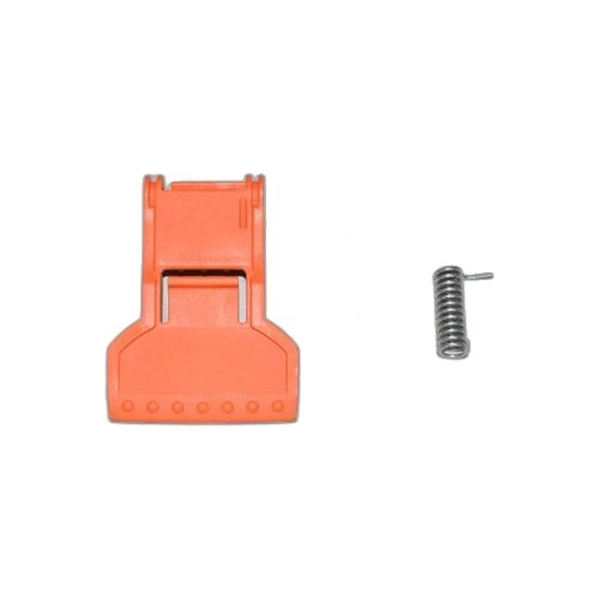 SEBO Foot Pedal with Axle and Spring for FELIX, ET-1, ET-2 and DISCO — Orange