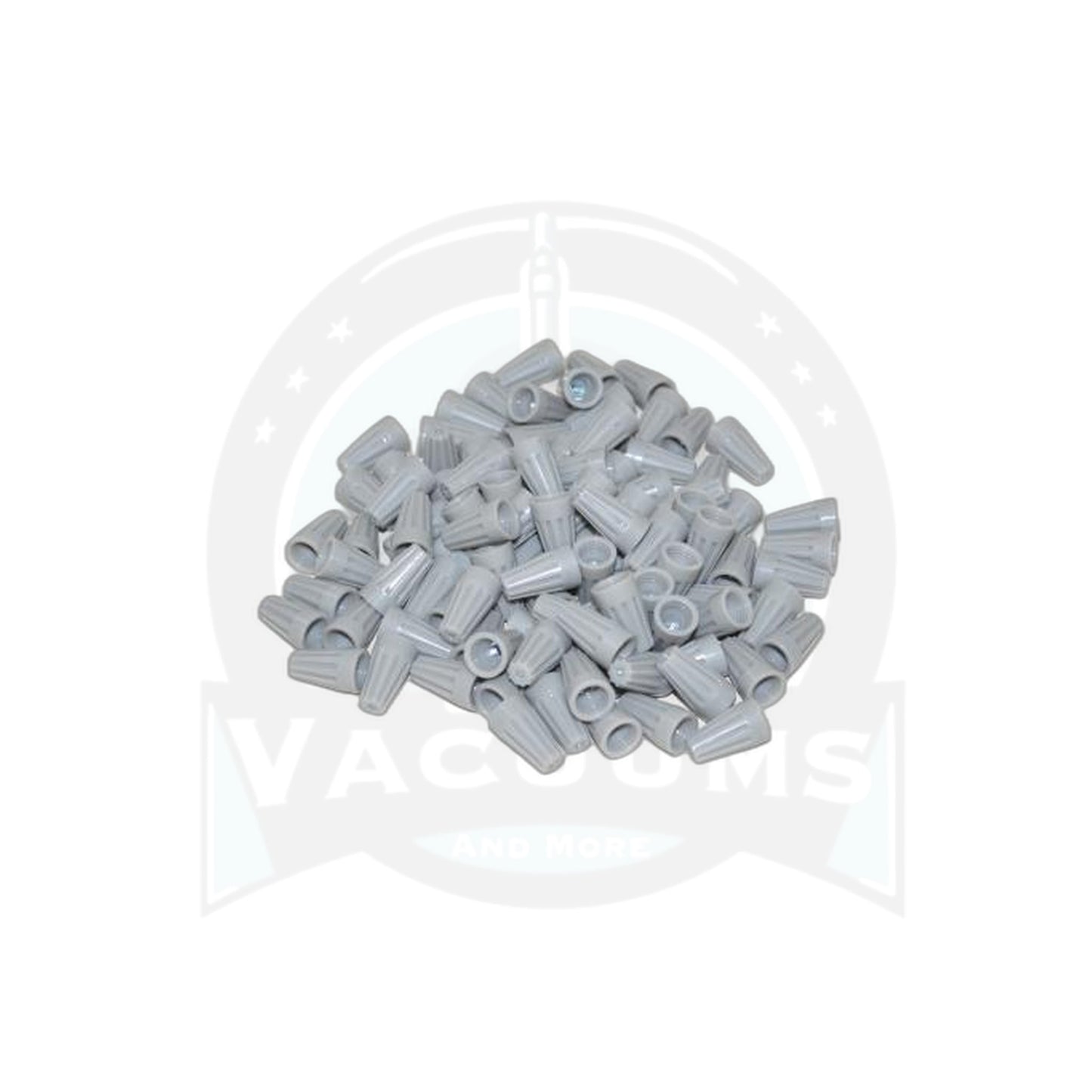 Gray Wire Nuts with Wire Leads - 100 Pack Shop Supply - Fit All