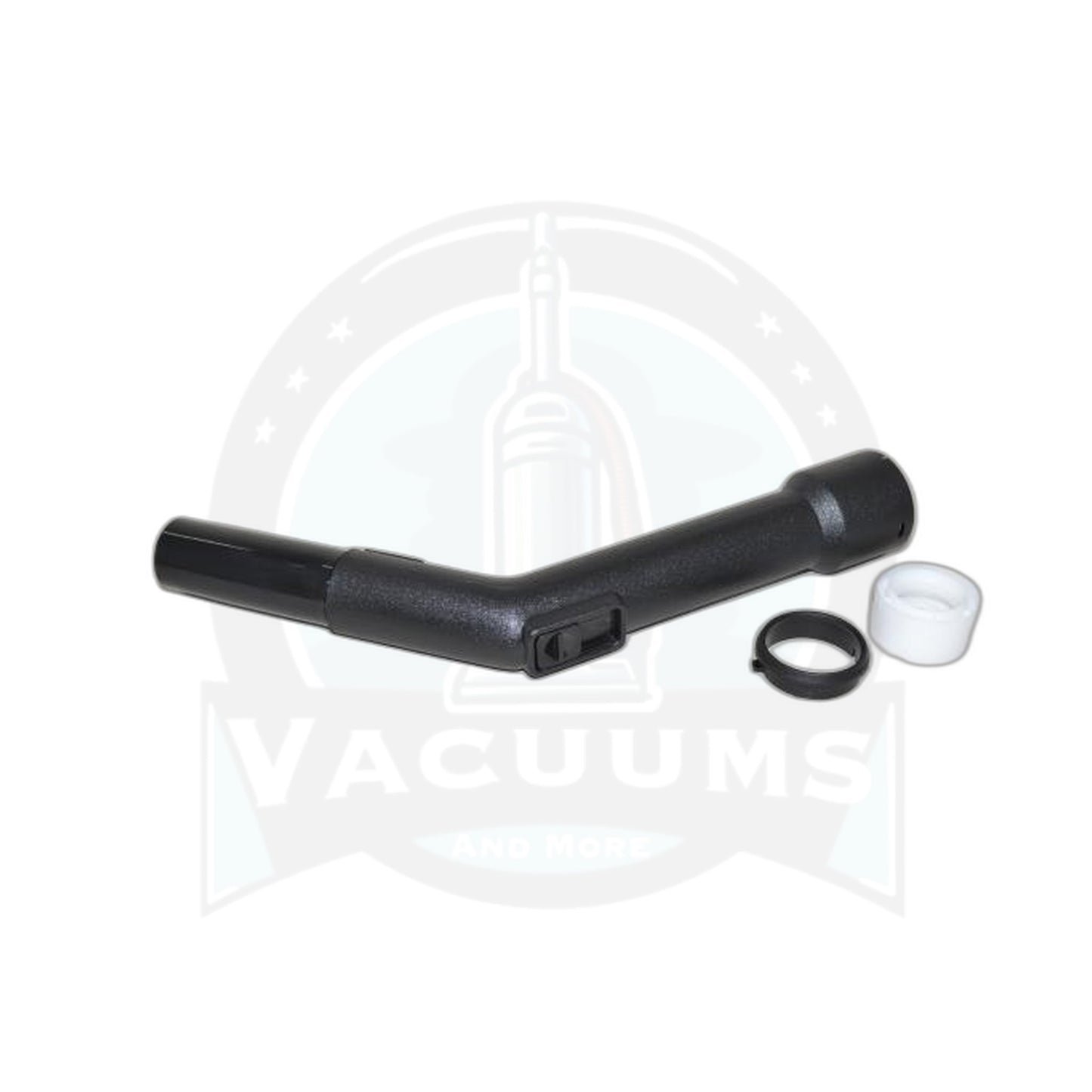 Curved Hose End with Swivel - 35mm, Black, Miele/Bosch Canister Replacement - Vacuums and More
