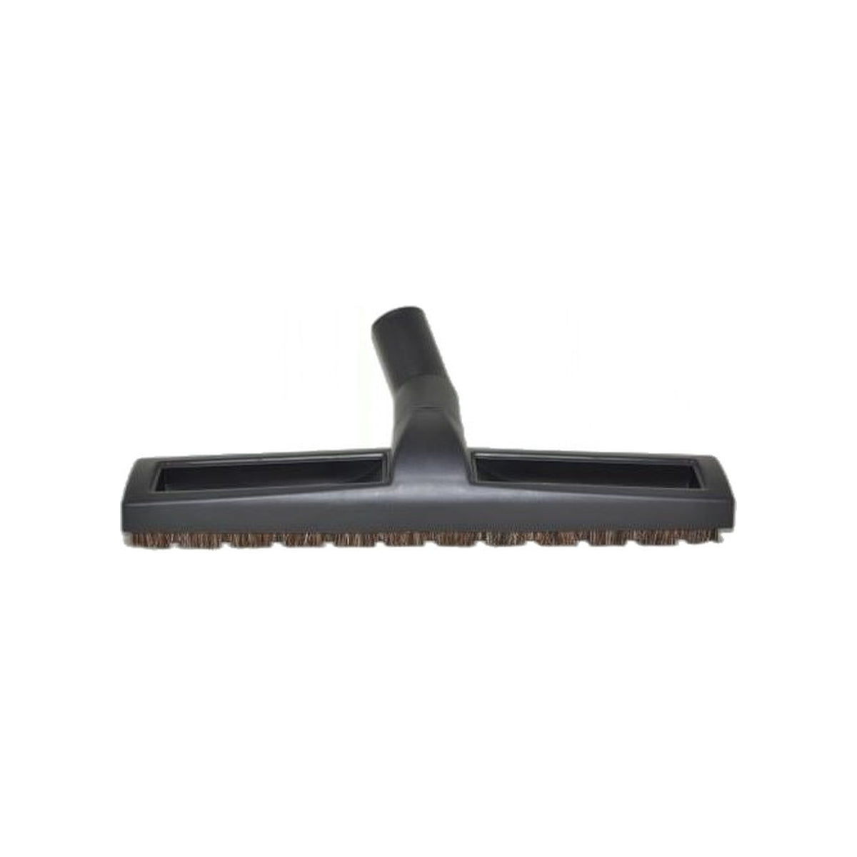 Universal 14-Inch Floor Brush with Wheels - Black