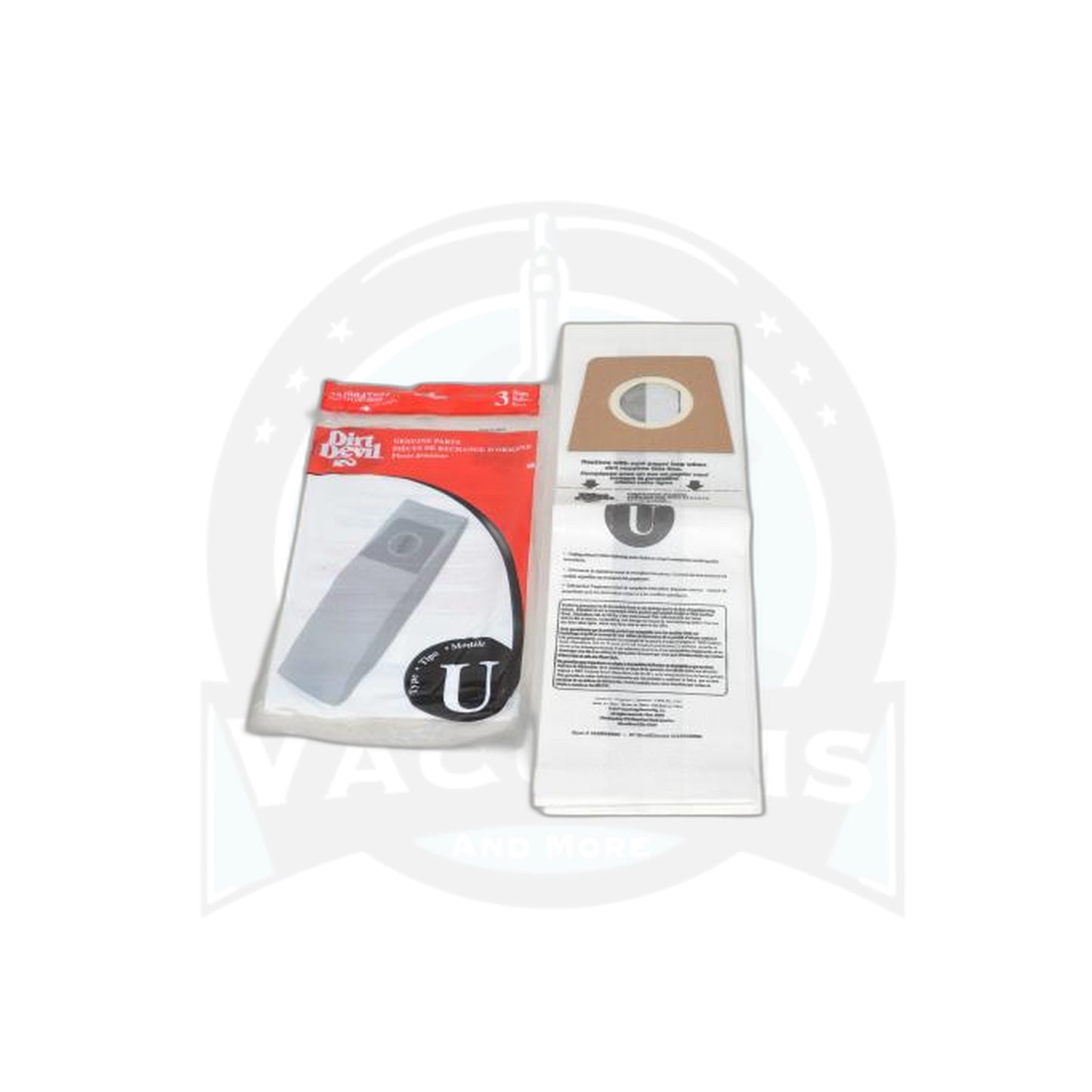 Dirt Devil U Upright Paper Bags - 3 Pack - Dirt Devil