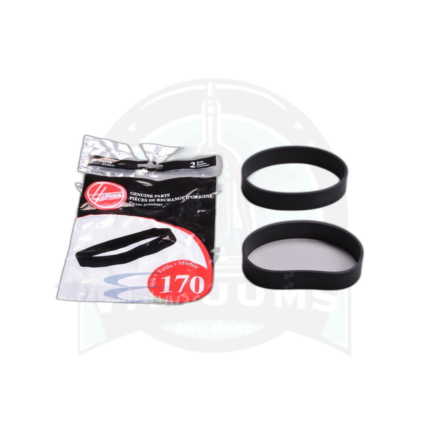 Hoover T-Style Power Drive Belt 38528035 (2-Pack) - Hoover