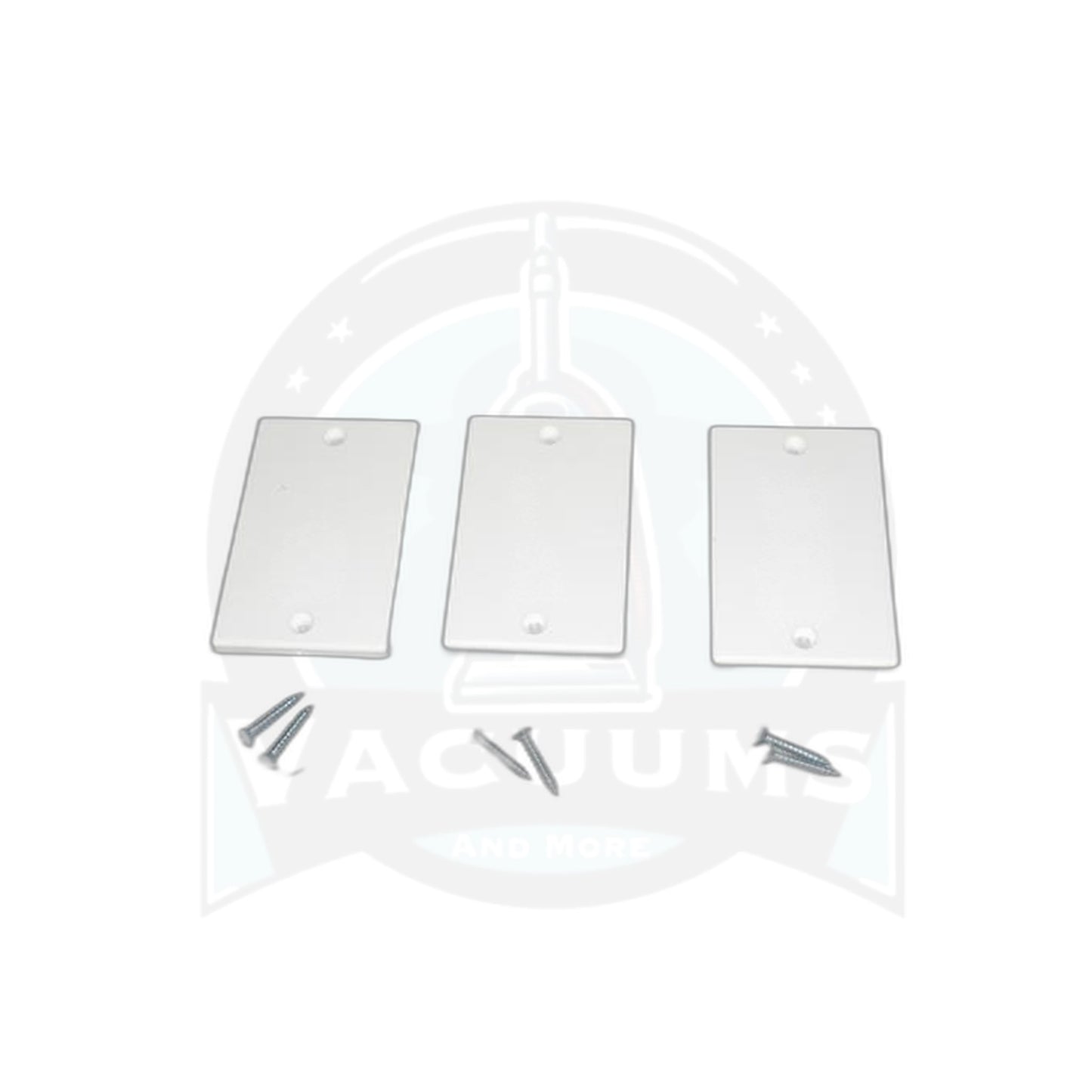 White Temporary Central Vacuum Inlet Covers - 3 Pack - Vacuums and More