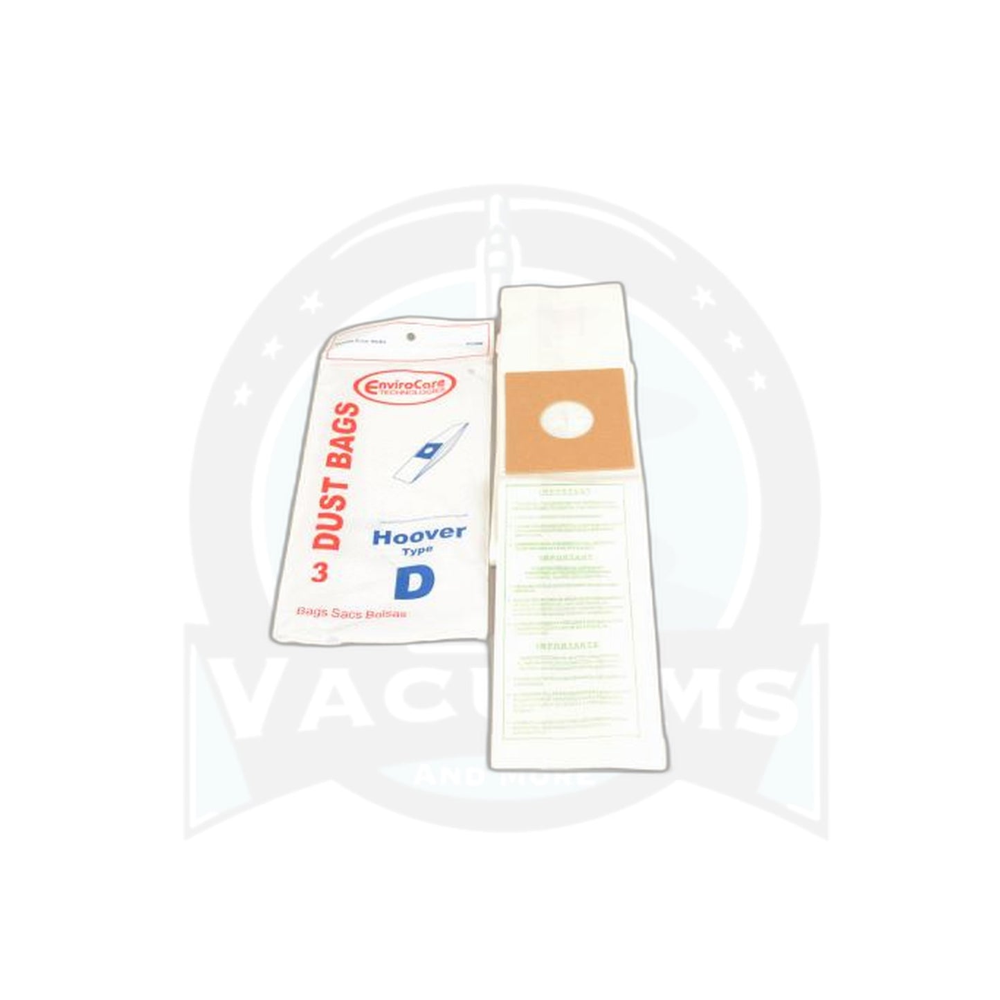 Hoover Style D Dial-A-Matic Upright Vacuum Bags - 3 Pack - Hoover