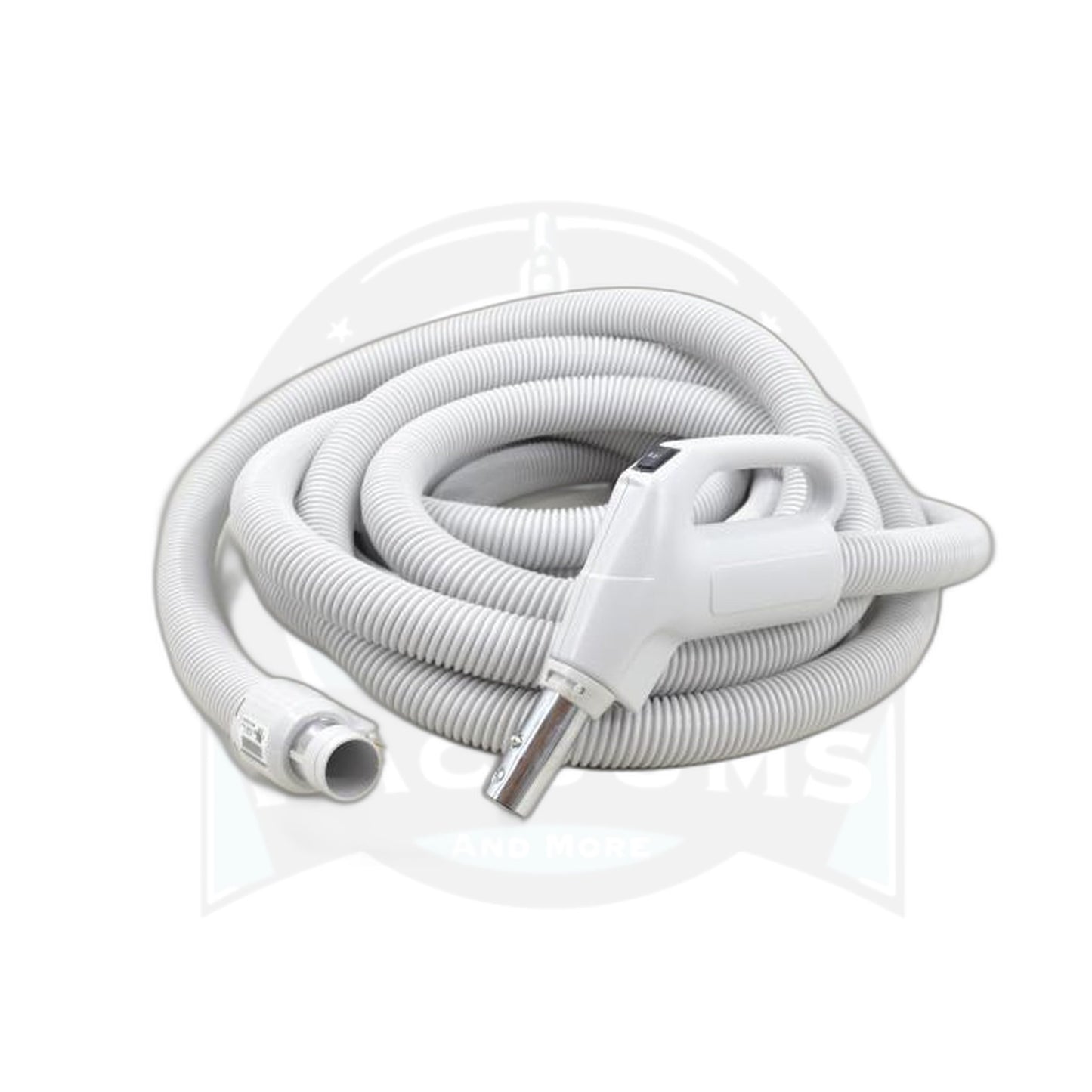 Plastiflex 30' Direct Connect Central Vacuum Hose Assembly - Gray Crushproof - Plastiflex