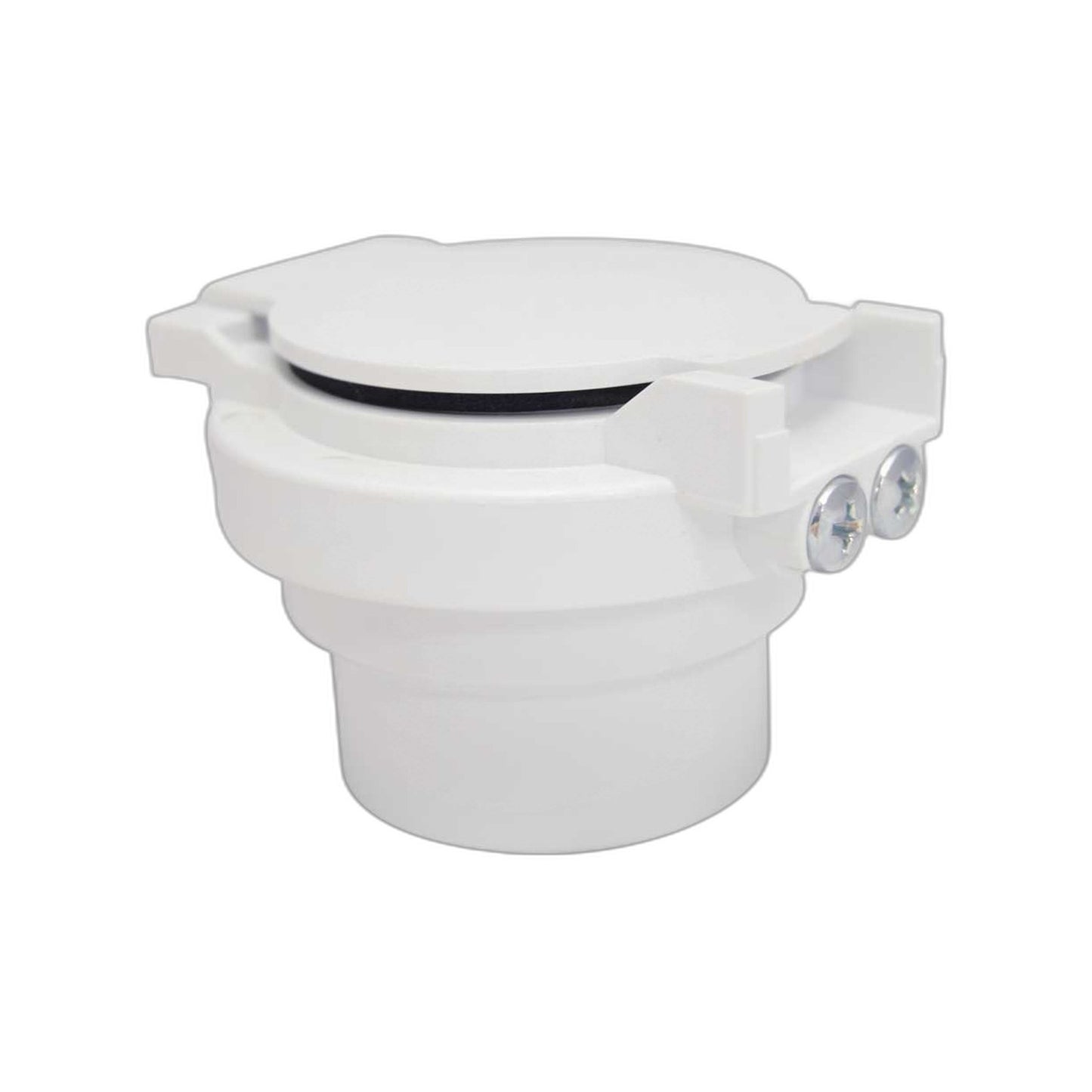 Utility Inlet Valve with Contact, White Plastic