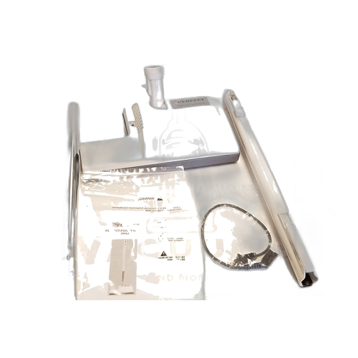 Perfect Power Nozzle Assembly with Geared Belt & Wands, White