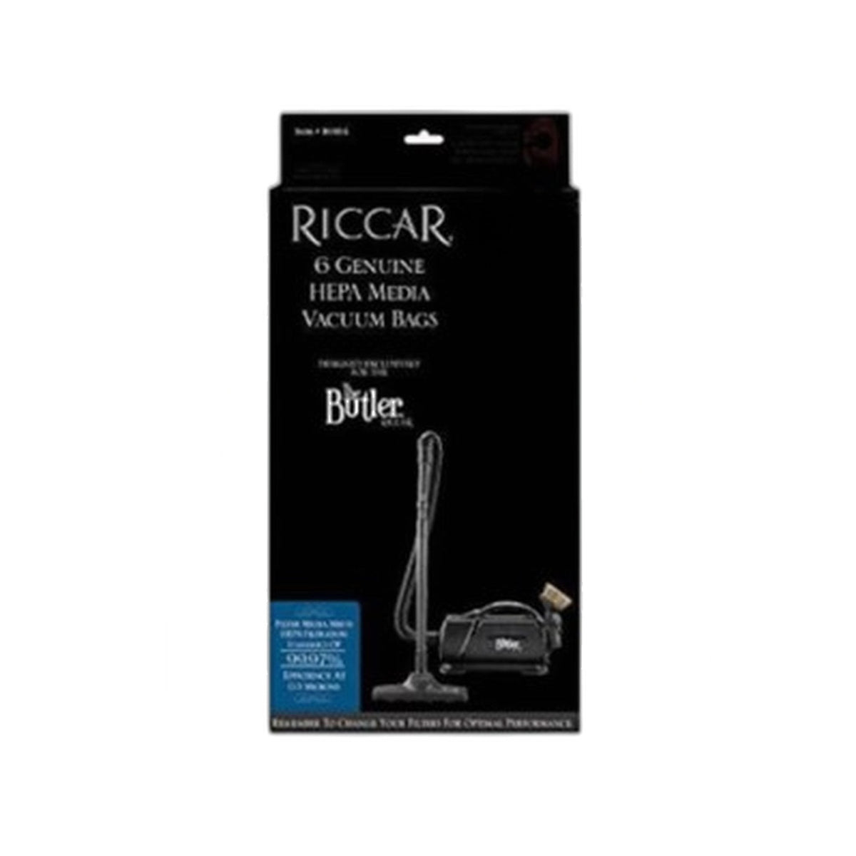 Riccar ROH-6 Type O HEPA Paper Bags for Butler, 6-Pack