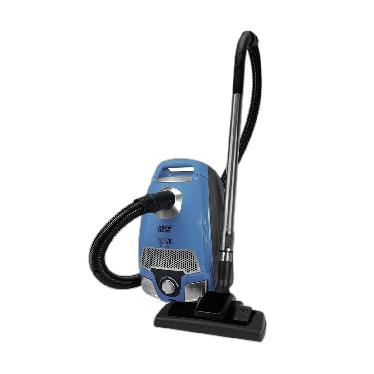 Johnny Vac Silenzio Blue Bagged Canister Vacuum