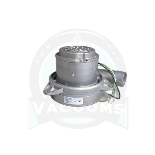 Ametek Motor - 7.2" Diameter, 2-Fan Bypass, 120V with Horn - Vacuums and More