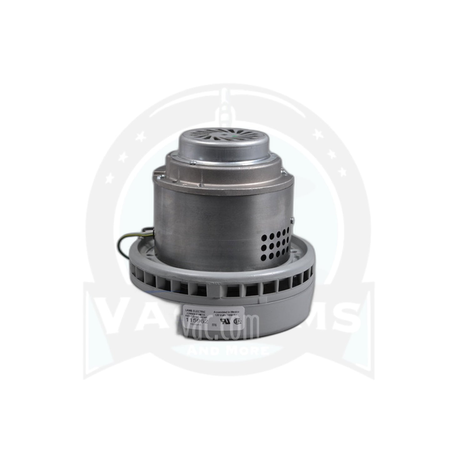 Ametek Motor 115-962 - 7.2" Diameter, 2-Fan Bypass, Peripheral Exhaust - Vacuums and More