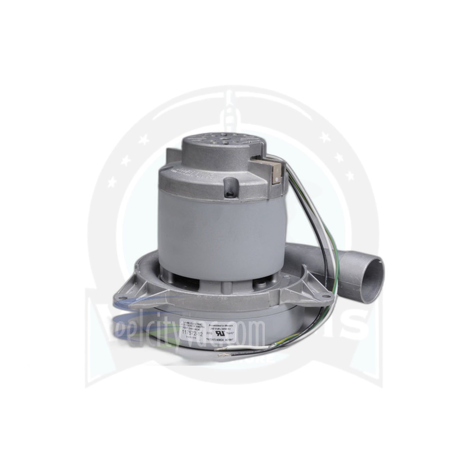 Ametek Motor Assembly - 240V, 2-Stage Bypass, 7.2" Diameter with Horn - Vacuums and More