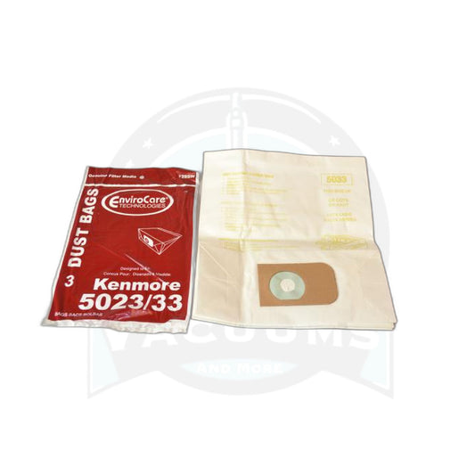 Canister Paper Bags-kenmore - 5023, 5033, 3 Pack - Kenmore ''e'' Bag - Kenmore