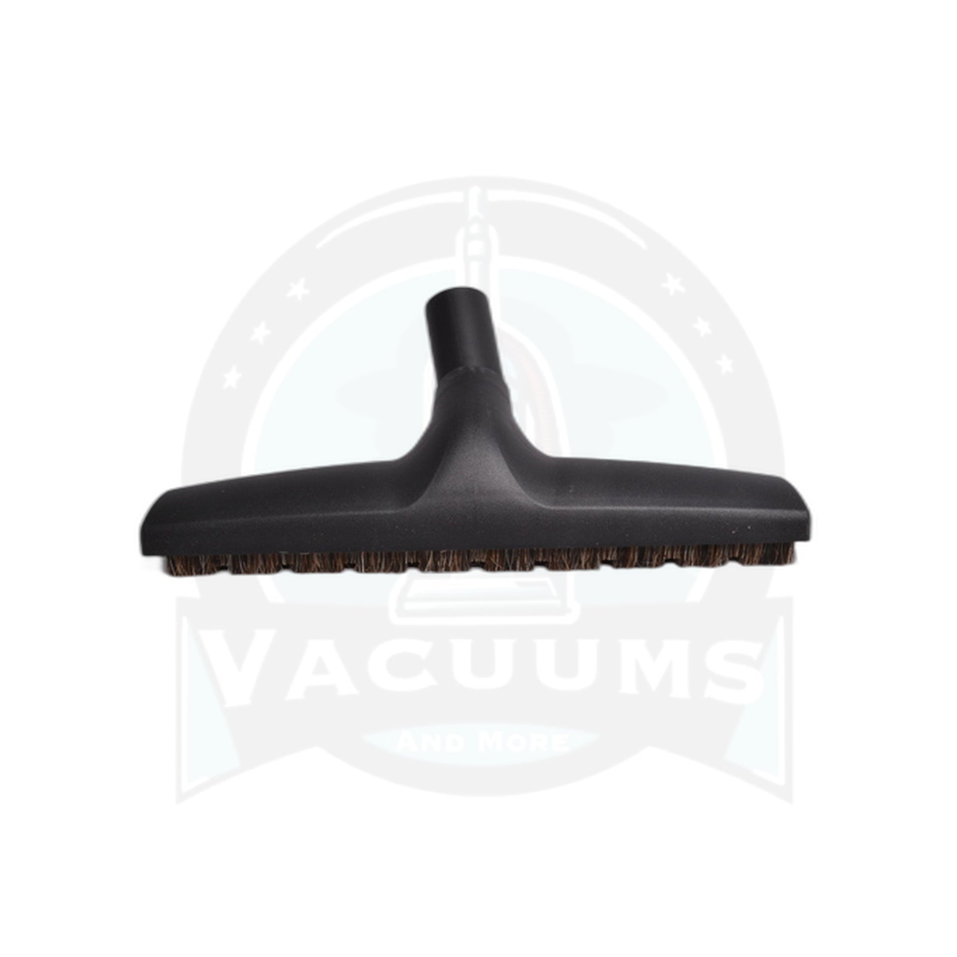 Wessel Werk Black Floor Brush - 1 1/4" - 12.5" with Wheels - Horsehair Bristle - Wessel Werk