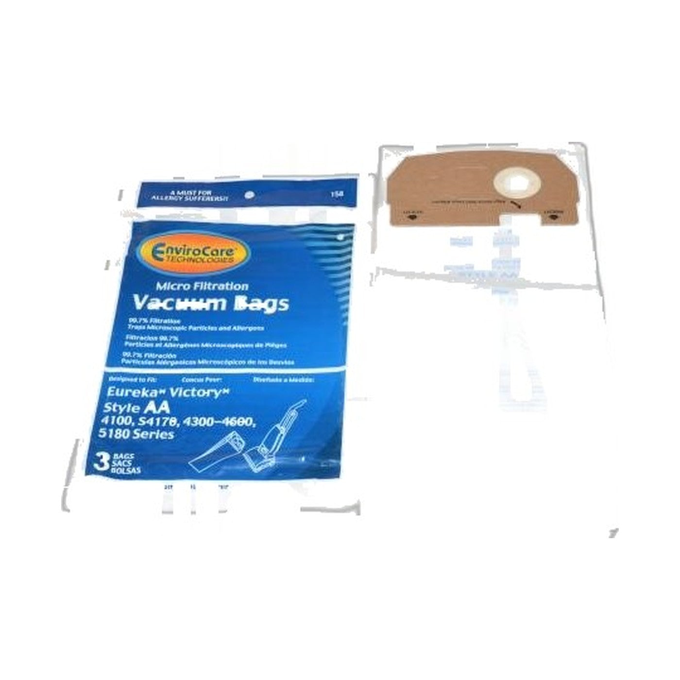 Eureka Aa Upright Micro Paper Bags - 3 Pack