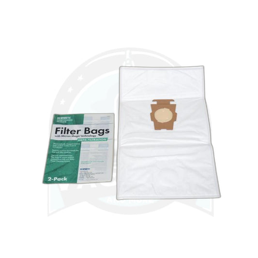 Kirby Microallergen Plus Upright Paper Bags - 2 Pack - Fits Gen 3 Through Avalir