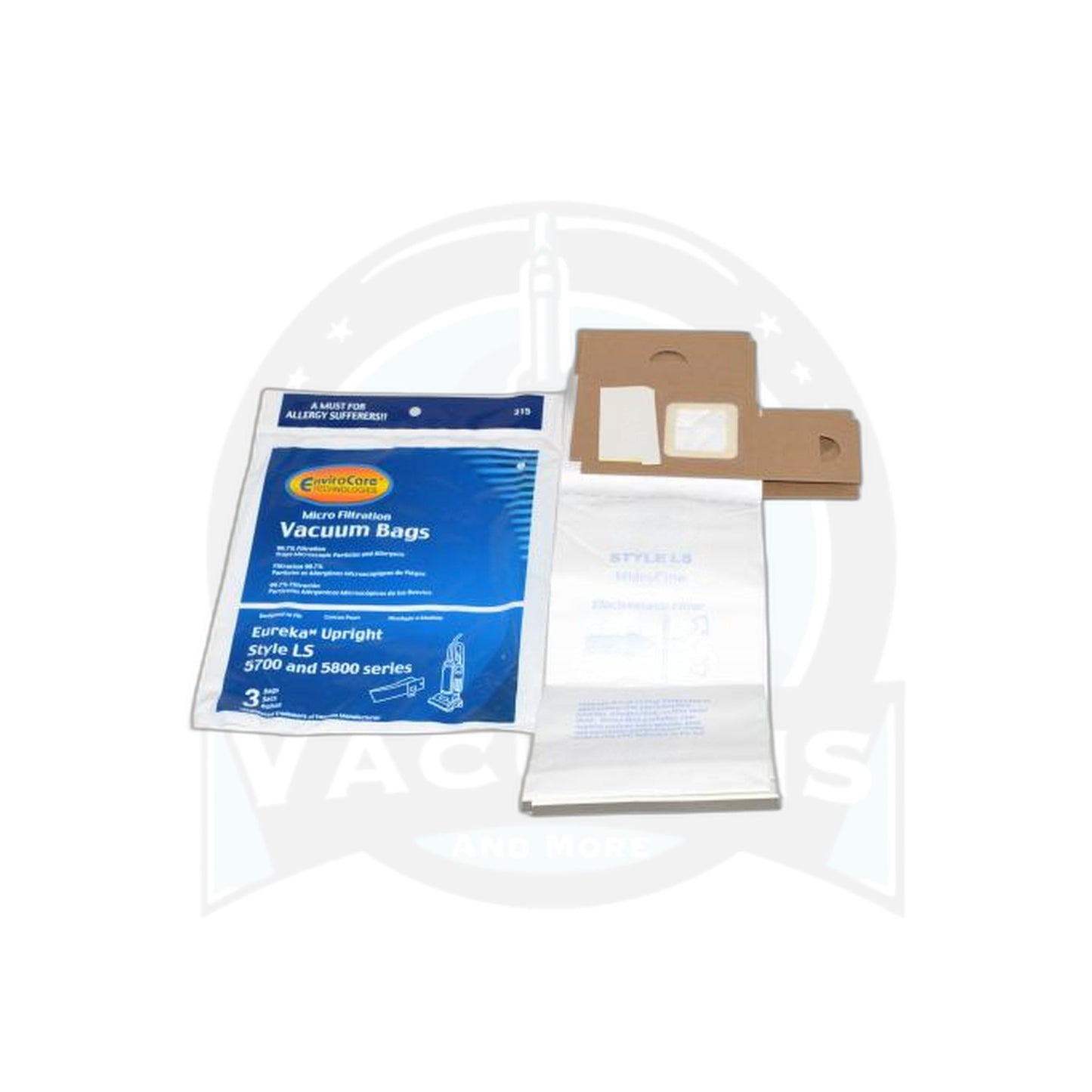 Ls Upright Micro Paper Bags-eureka - 3 Pack - Repl Envirocare