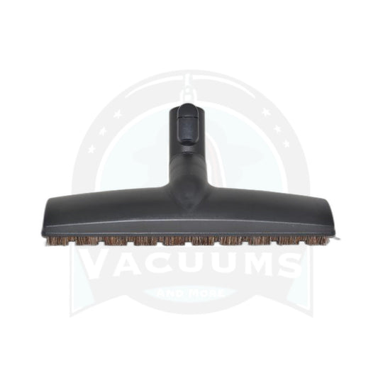 Floor Brush with Button Lock - Miele, 12", Horsehair, with Wheel and Parking Lug, - Miele