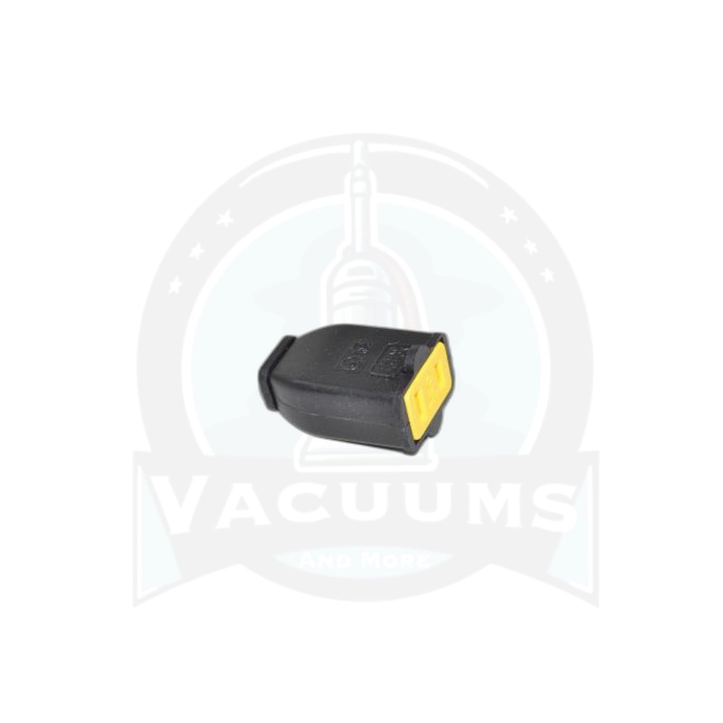 Female 2-Prong Plug Black - Vacuum Cord Repair Replacement - Fit All