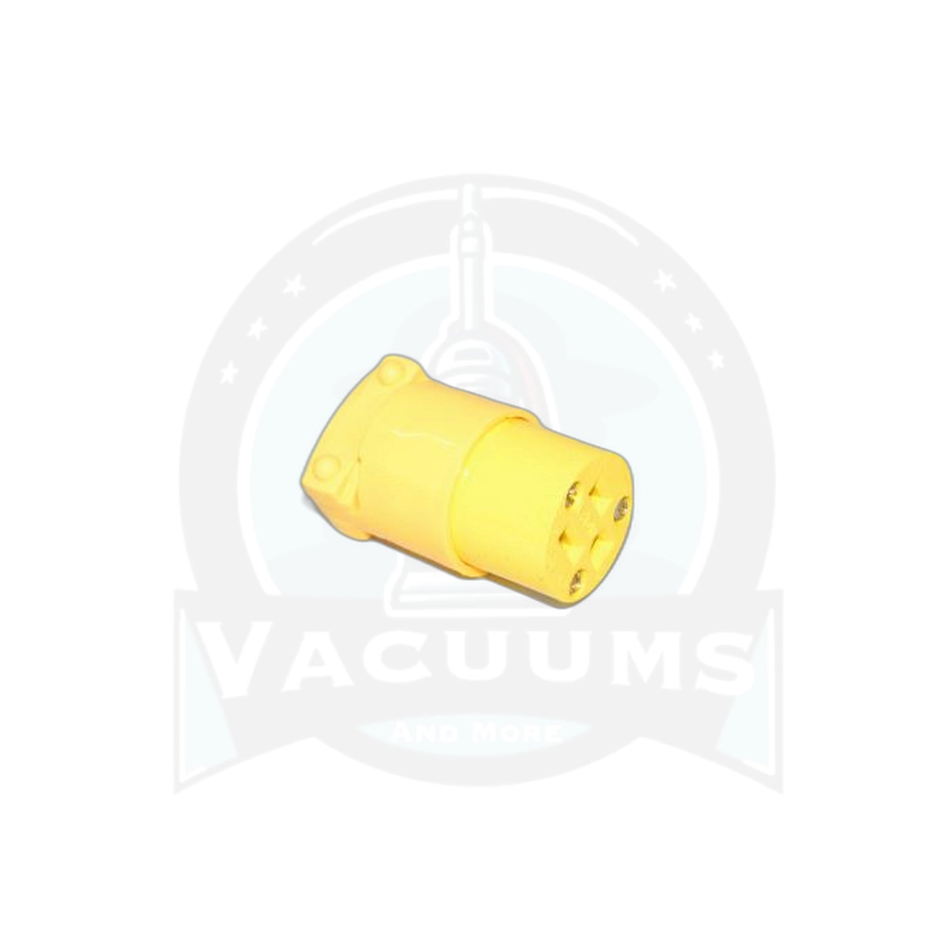 Heavy Duty 3-Prong Female Plug - Yellow Cooper Brand Commercial - Fit All