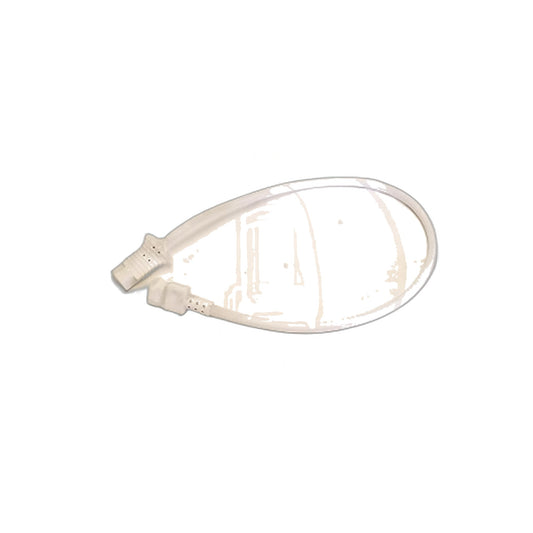Fitall 14 in. Pigtail Cord, Female/Female, Polarized, White