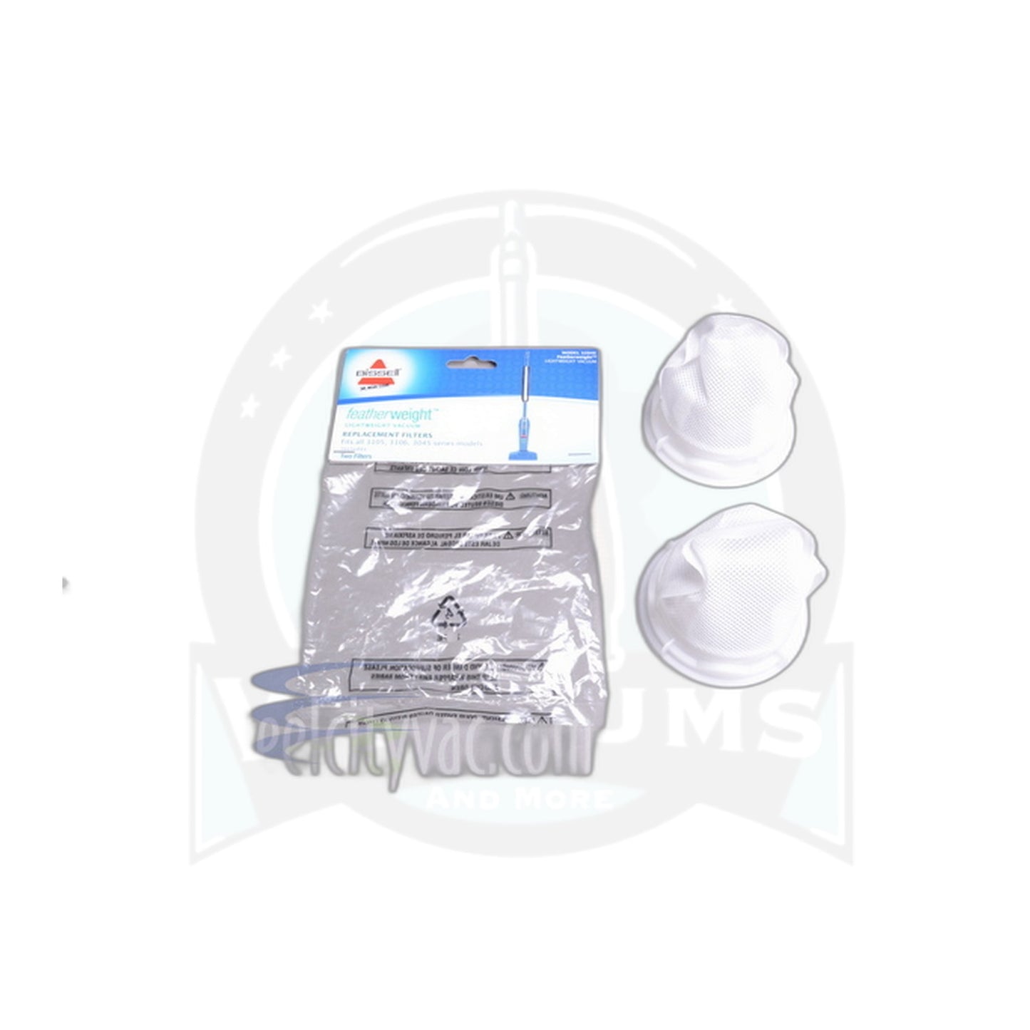 Singer and Bissell 3105 Hand Vacuum Filter - 2 Pack - Singer