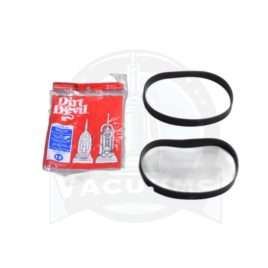 Style 12 Drive Belt - Dirt Devil Platinum Force / Vision / Magna Uprights, 2 Pack - Dirt Devil
