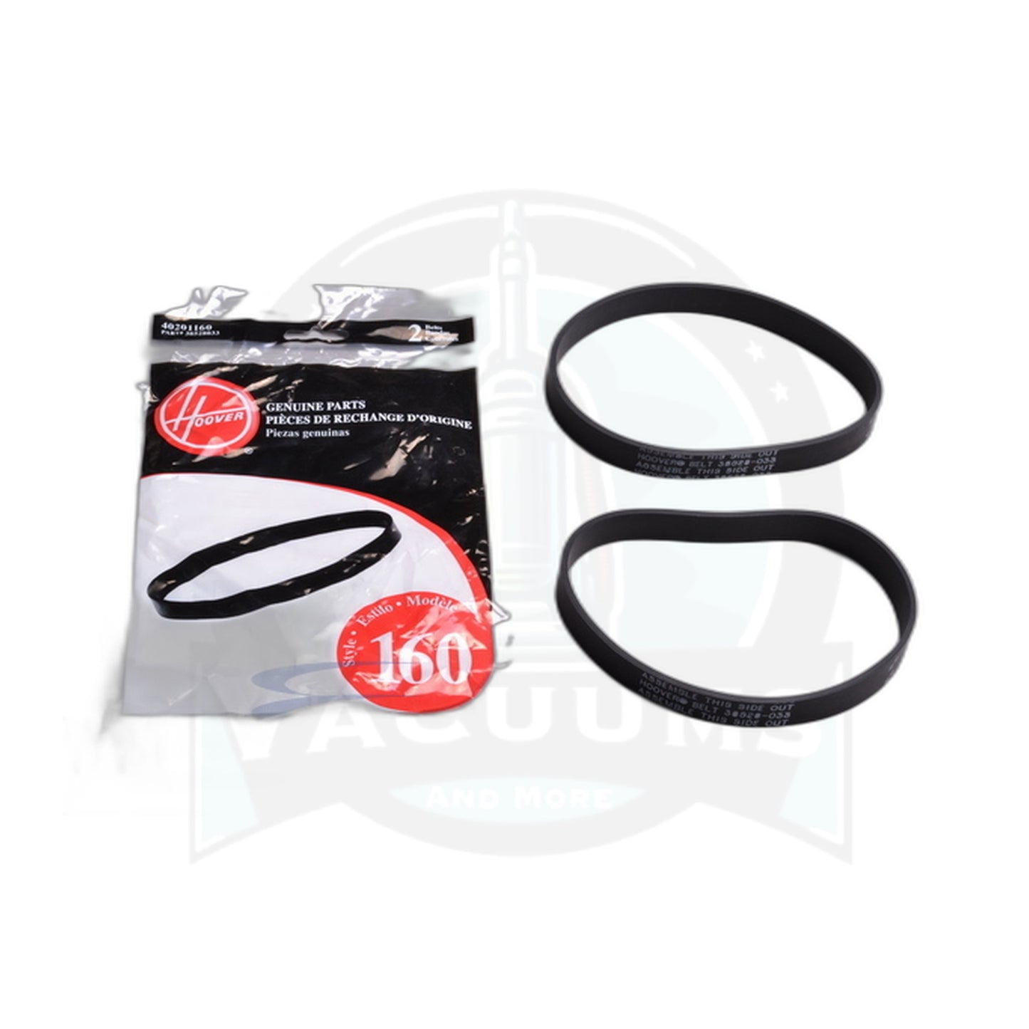 Hoover WindTunnel Non-Power-Drive Agitator Belt - 2 Pack - Hoover