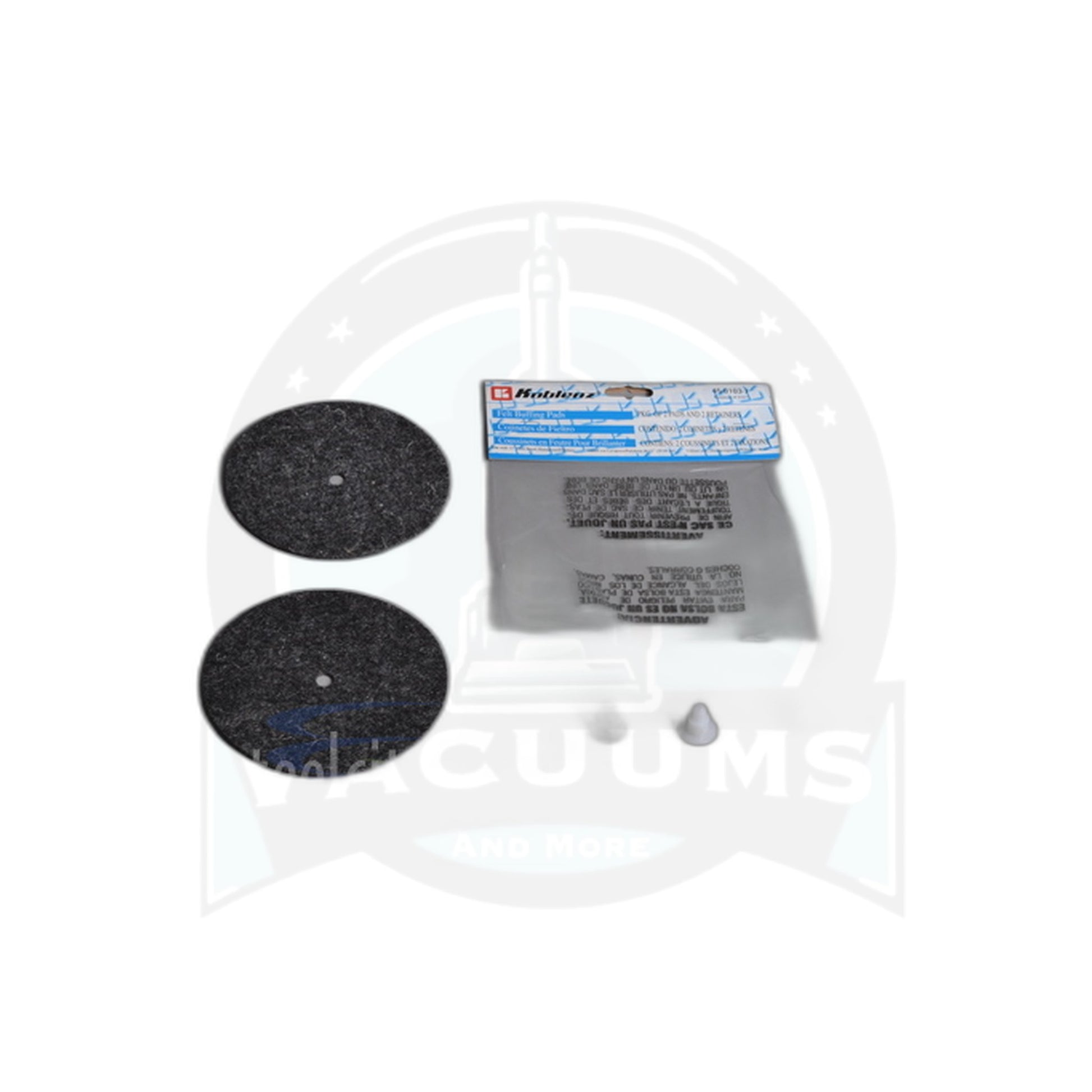 6" Felt Buffing Pads - Koblenz / Regina / Kenmore, Pair - Regina