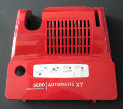 Power Head Cover, without exhaust filter cover, for X7 (red) - SEBO