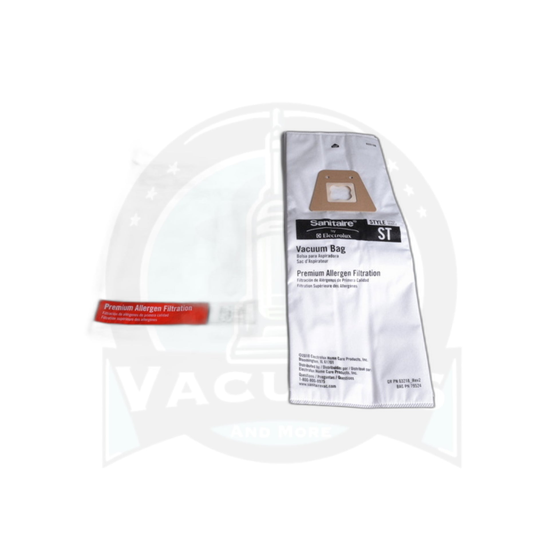 Sanitaire PAPER BAGS- St,5Pk,Sc-600,Upright - CLOTH MATERIAL - Eureka