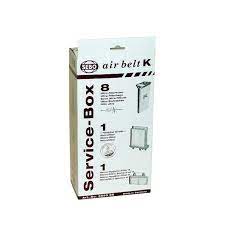 Service Box K (20-piece carton), 8 bags, microfilter, and exhaust filter