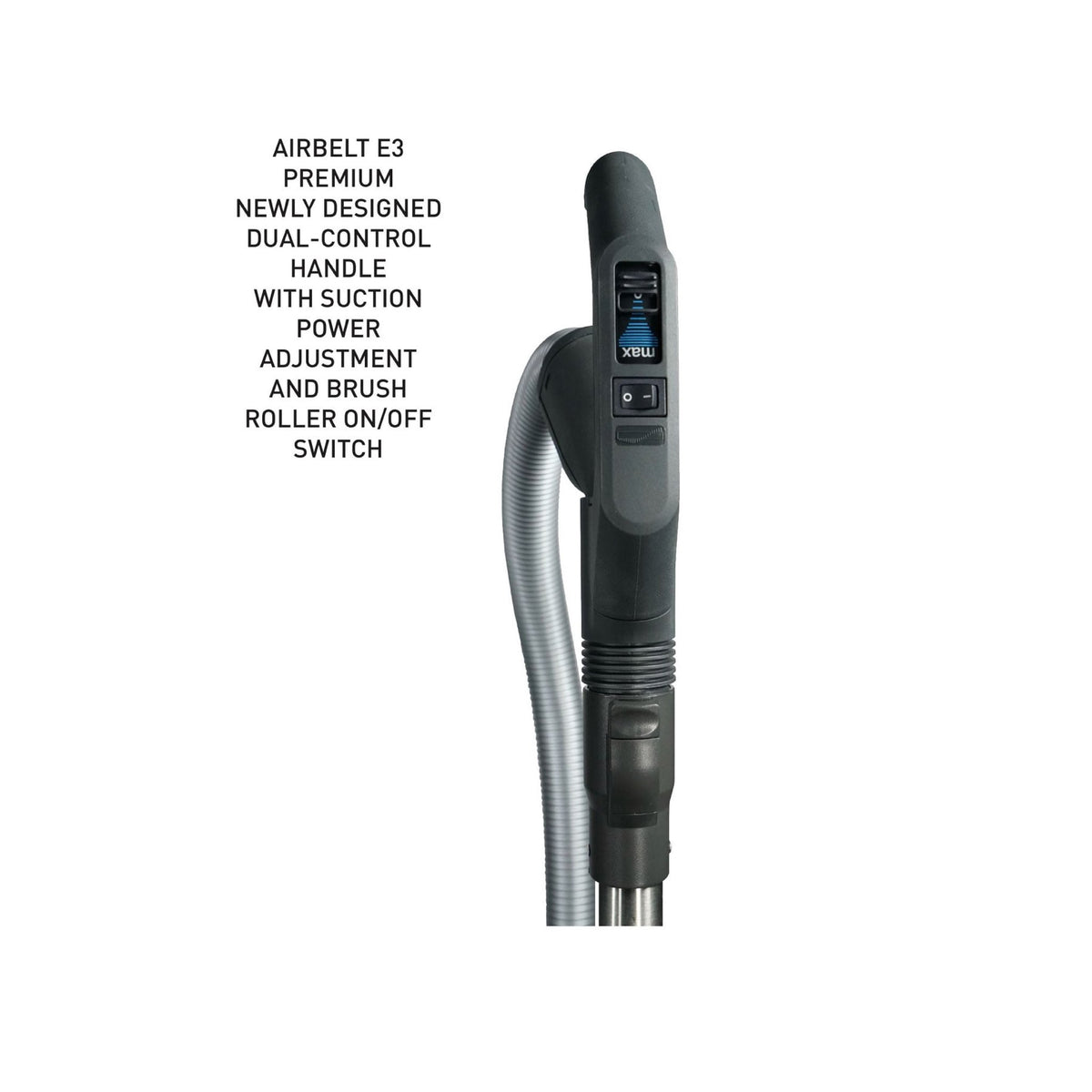 SEBO AIRBELT E3 Premium Canister Vacuum with ET-1 Power Head — Pink