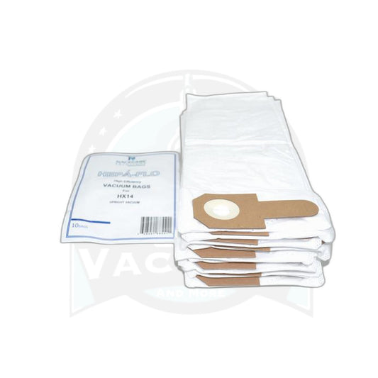 HEPA-Flo Paper Bags - NaceCare HX14 Upright, 10-Pack - NaceCare