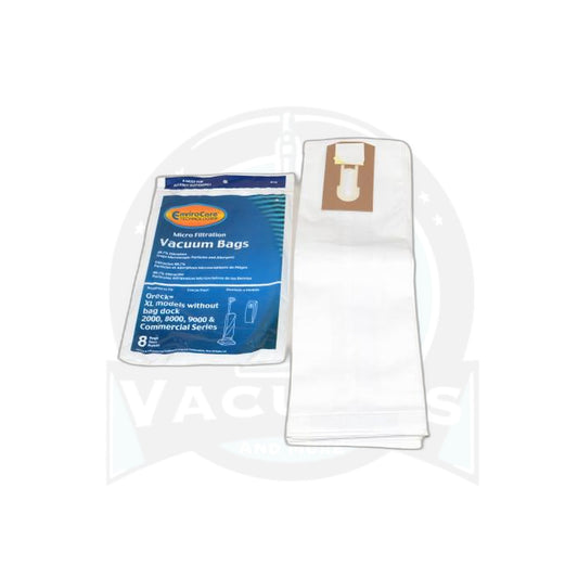 Micro Filtration Replacement Paper Bags - Oreck Upright (8-Pack)