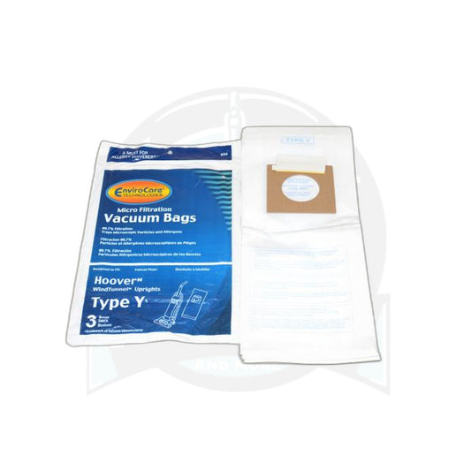 Hoover Style Y Vacuum Bags Micro Filtration - 3 Pack - Hoover