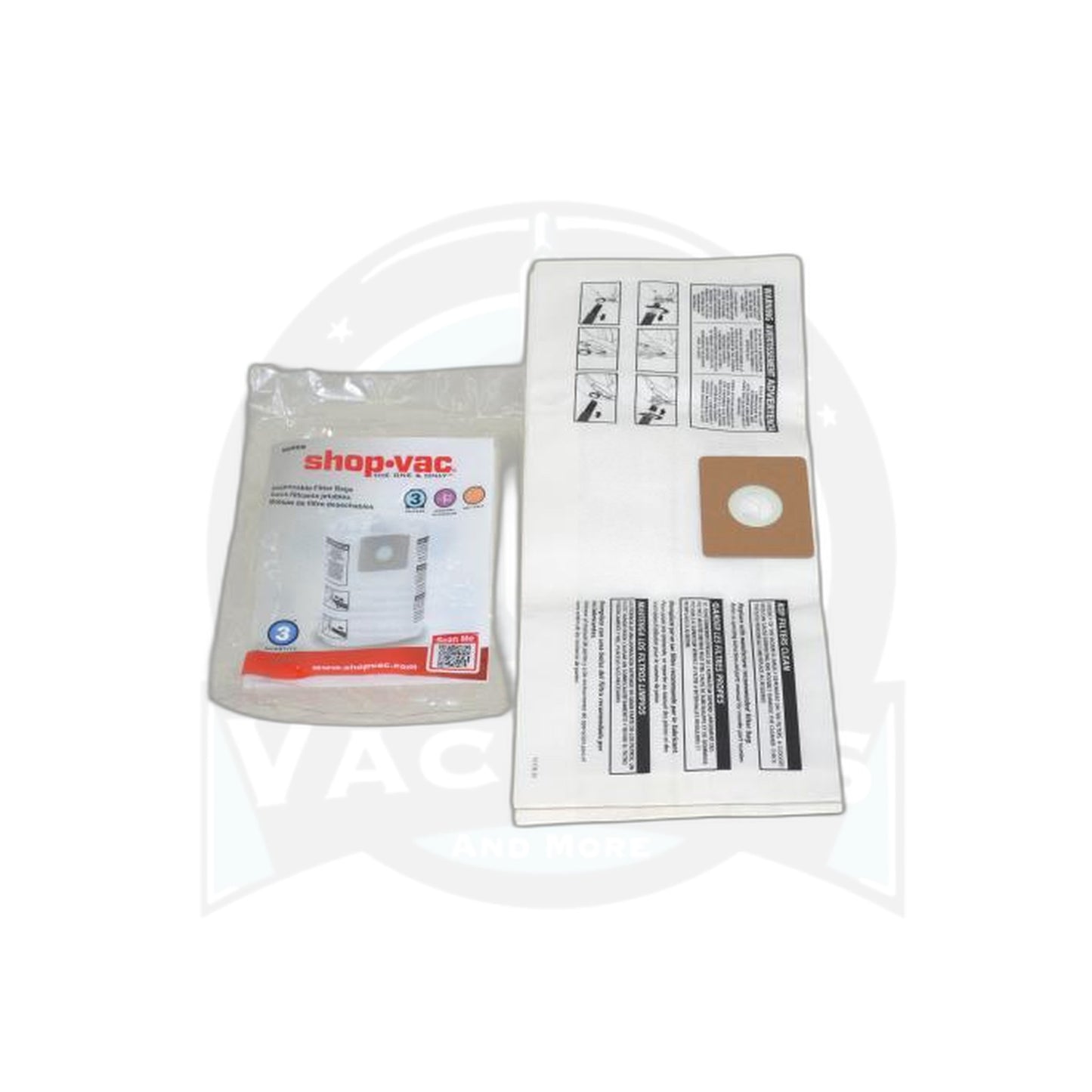 Shop-Vacuum Type C Paper Bags - 3 Gallon, 3 Pack - ShopVac