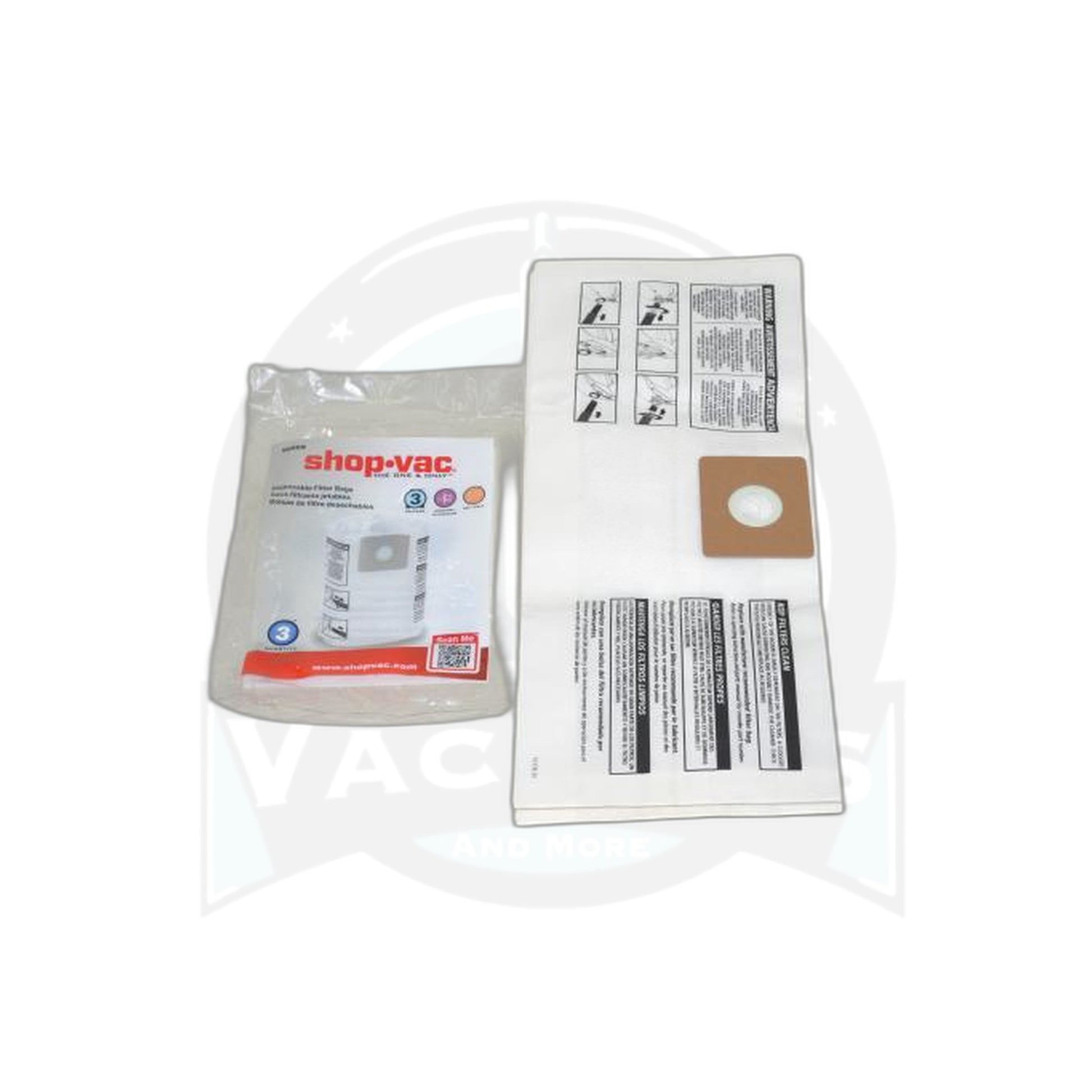 Shop-Vacuum Type C Paper Bags - 3 Gallon, 3 Pack - ShopVac