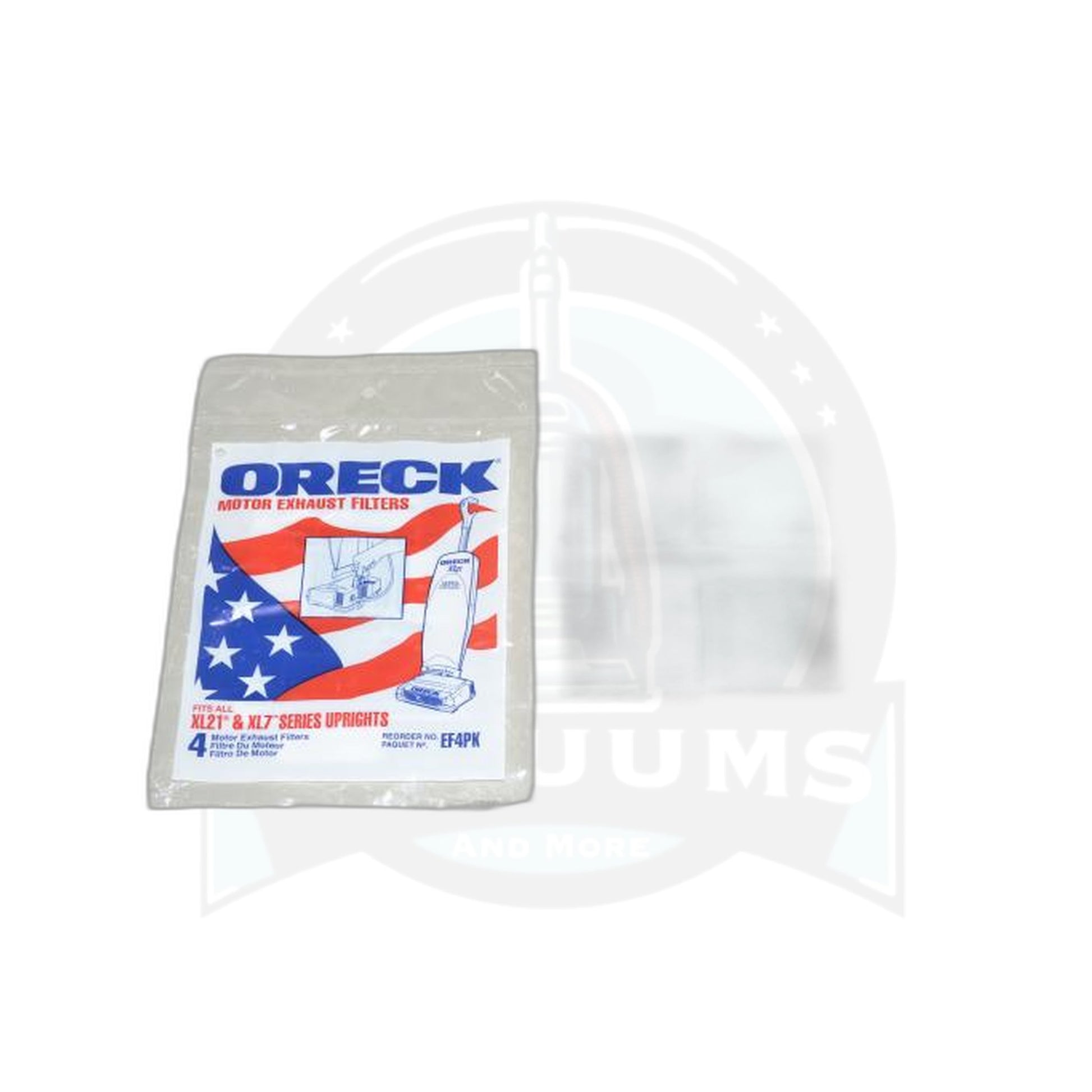 Filter-oreck XL21 Upright MOTOR(4 Pack) - Oreck