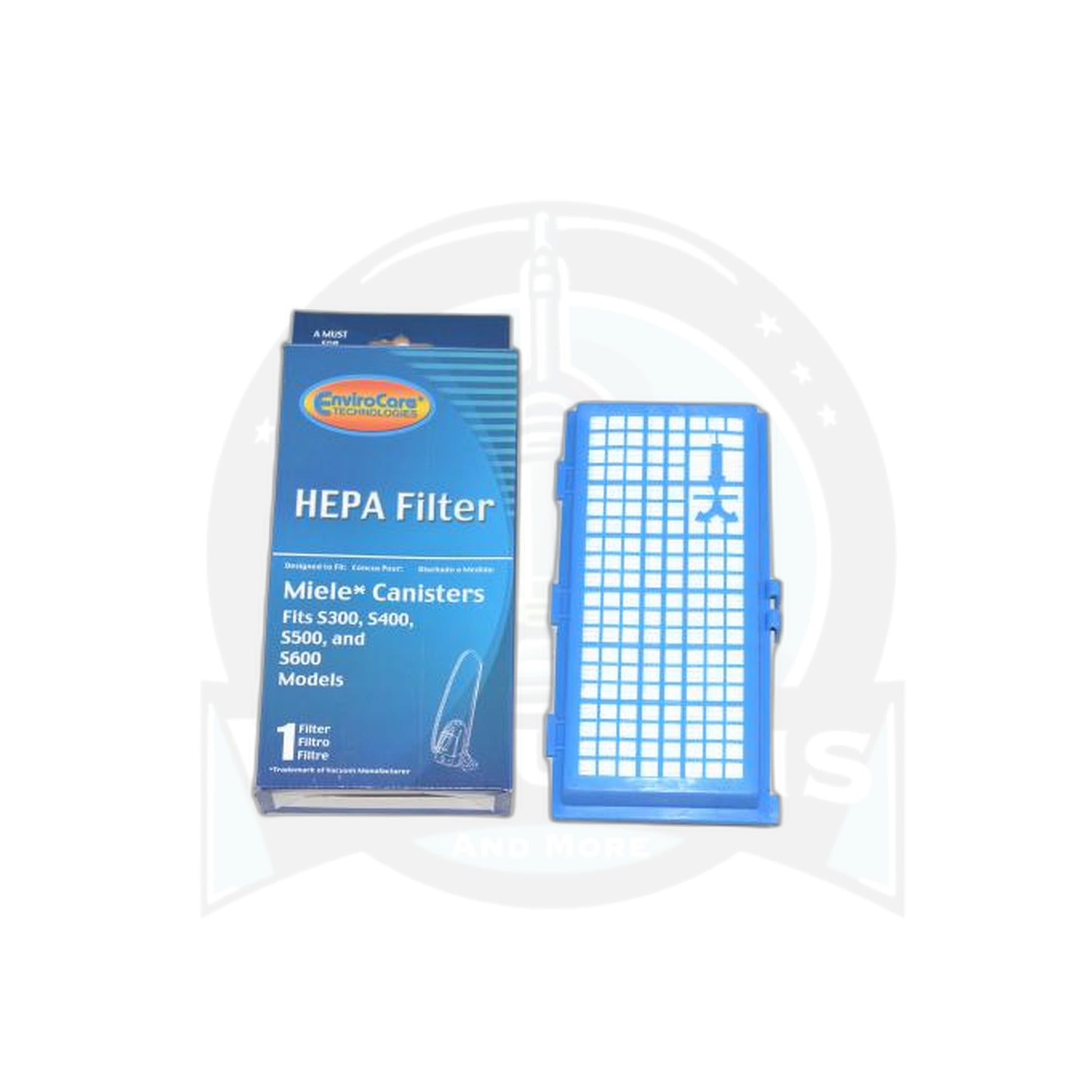 HEPA Cartridge Filter with Charcoal - Miele 300 Series - Fits S7 Upright - Miele