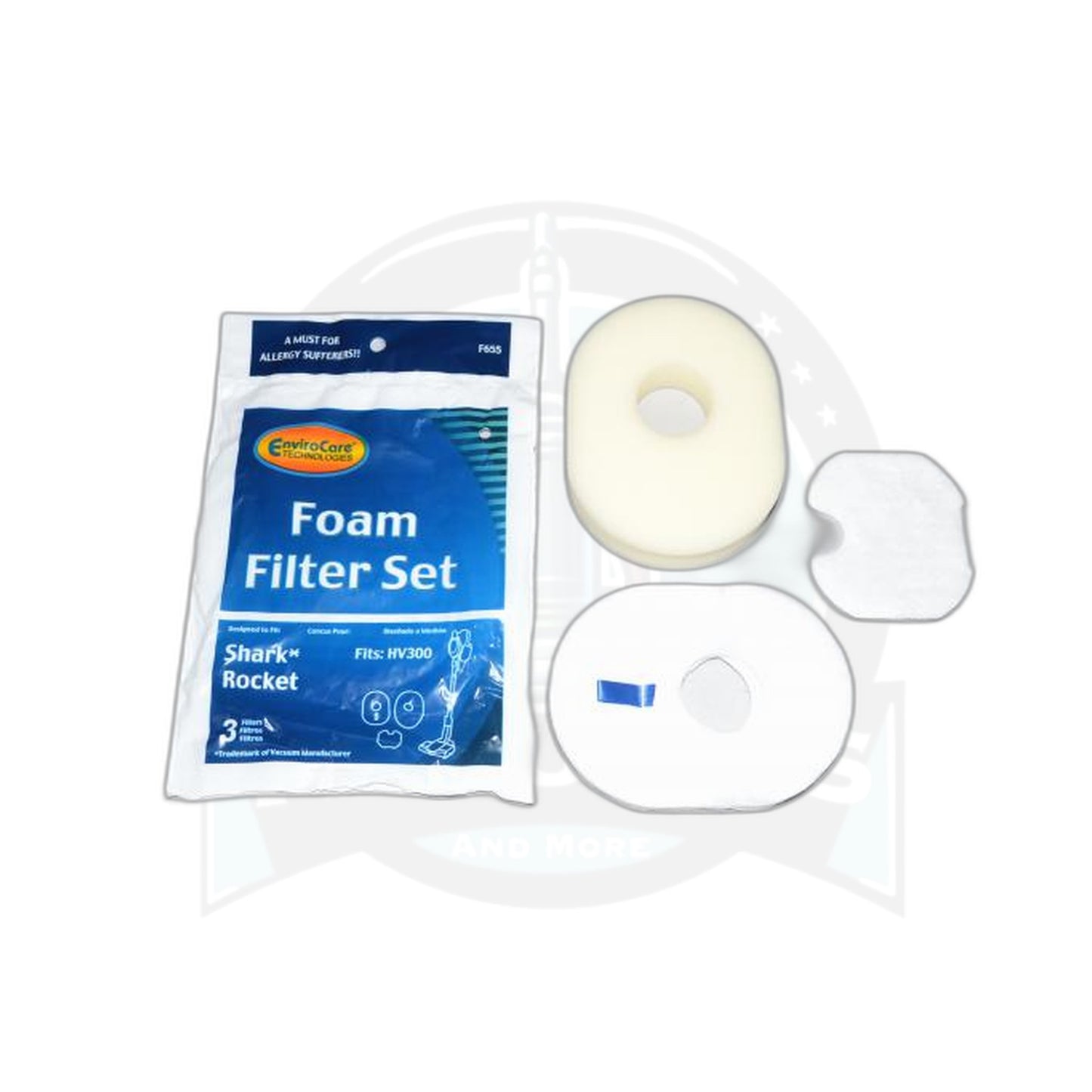Shark Rocket Upright Vacuum Foam Filter, 3-Pack - Shark