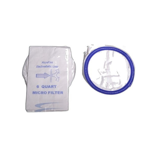 Oreck Backpack Vacuum Paper Bags - 10 Pack, 6 Quart