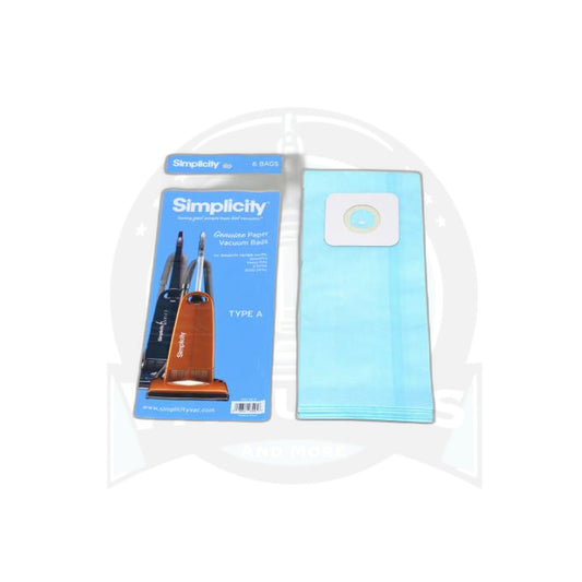 Carpet Pro Simplicity / Riccar Type A Upright Paper Bags - 6-Pack - Carpet Pro