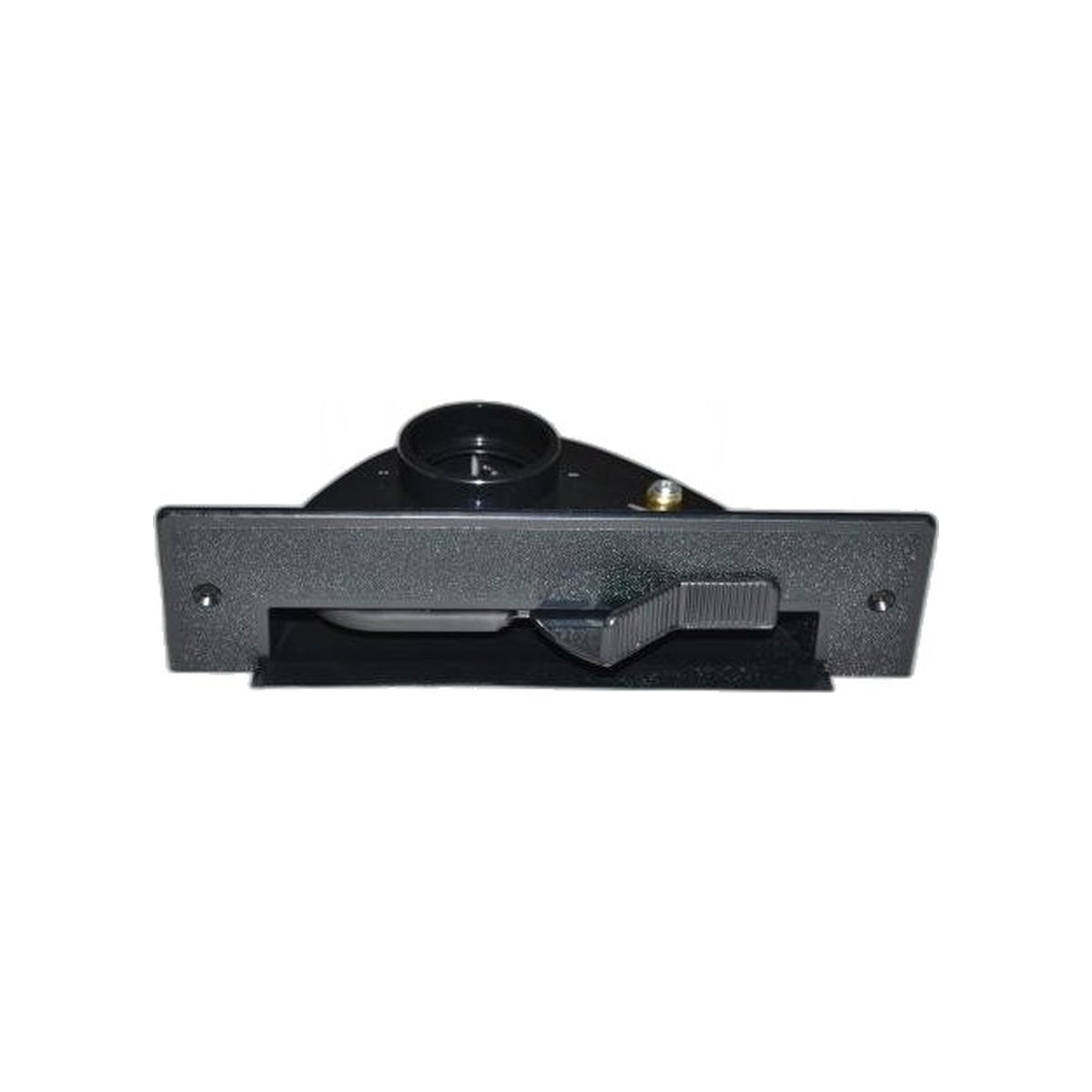 Plastiflex Black Central Vacuum Pan - VacPan Toe-Kick Sweep Inlet