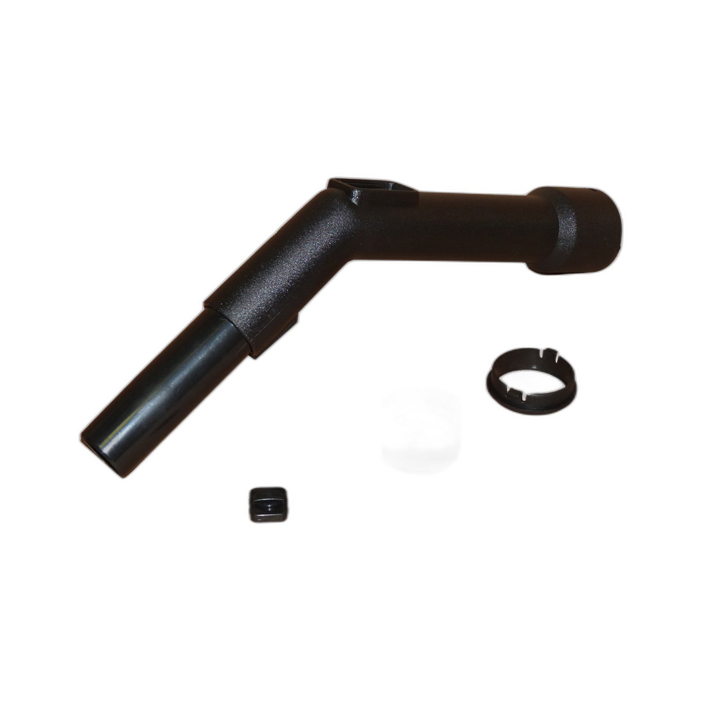 Central Vacuum Curved Hose Handle - Friction Fit, 1-1/4 in., Black